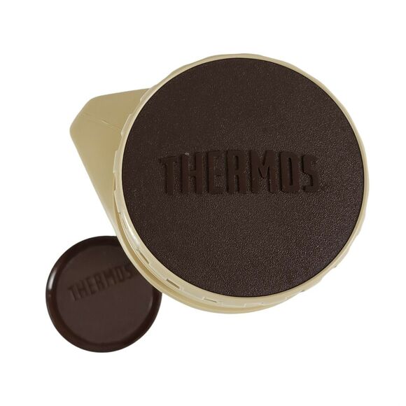 Vintage THERMOS Unbreakables 4415 Container Mug w/ Handle CLEAN Holds 2 Soda Can - Picture 3 of 9